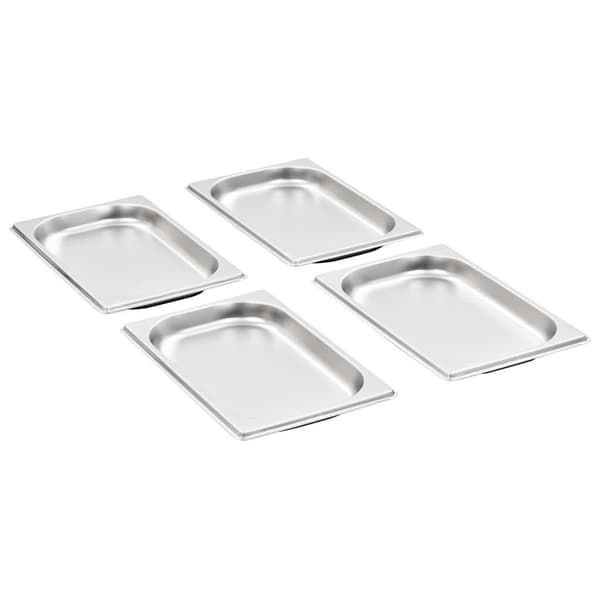 vidaXL Gastronormbeholdere 12 stk GN 1/4 20 mm rustfritt stål