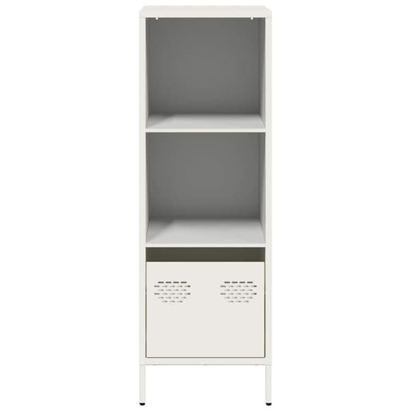 vidaXL Highboard hvit 35x39x103,5 cm stål