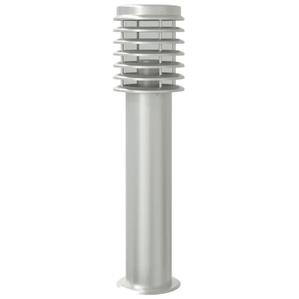vidaXL Utendørs gulvlamper 3 stk sølv 60 cm rustfritt stål