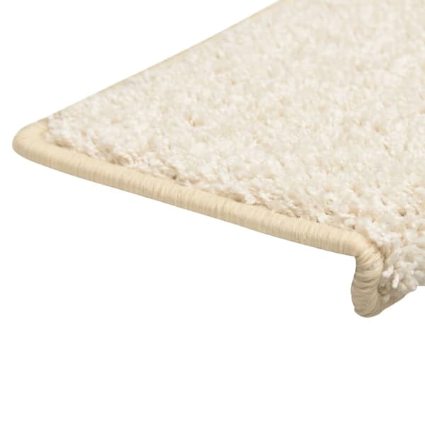 vidaXL Trappstegsmattor 10 st 65x21x4 cm vit