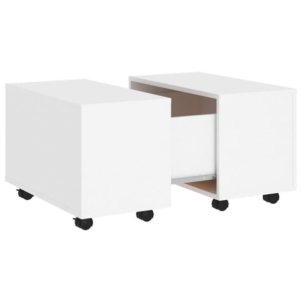 vidaXL Soffbord vit 60x60x38 cm spånskiva