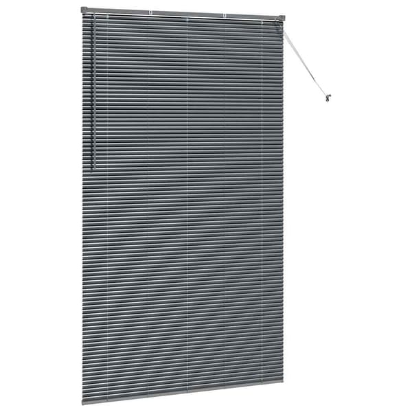 vidaXL Persienner Mörkgrå 220 x 135 cm Aluminium