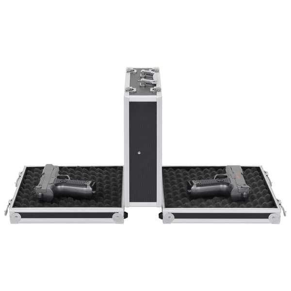 vidaXL Pistolväska aluminium ABS svart