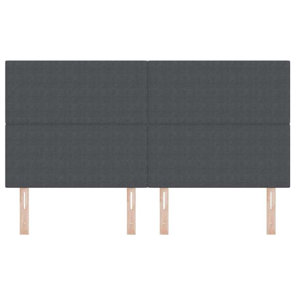 vidaXL LED Sänggavel Mörkgrå 90 cm Manchester