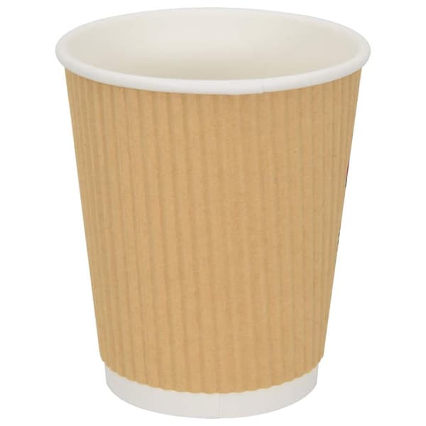 vidaXL Kaffekoppar i papper med lock 1000 st 8oz 200ml