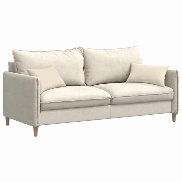 vidaXL Soffkuddar 2 st Beige 50 x 30 cm tyg
