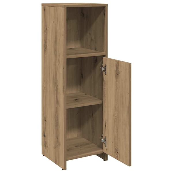 vidaXL Baderomsskap artisan eik 30x30x95 cm konstruert tre