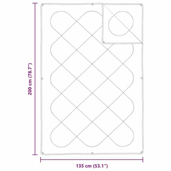 vidaXL 2-i-1 Duntäcke Vit 135 x 200 cm Polyester