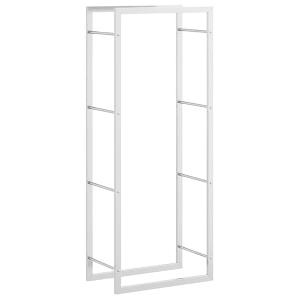 vidaXL Vedstativ 50x28x132 cm rustfritt stål