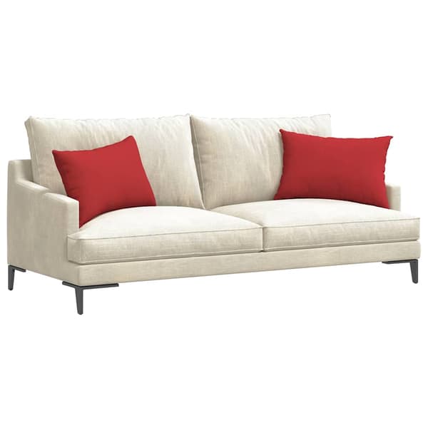 vidaXL Soffkuddar 2 st Röd 60 x 40 cm tyg