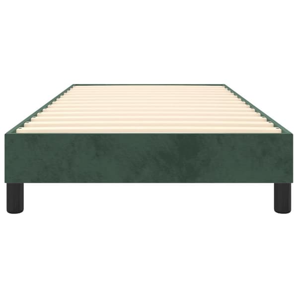 vidaXL Sängram mörkgrön 100x200 cm sammet
