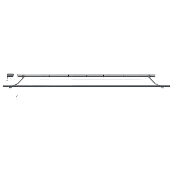 vidaXL Utfällbar markis Flerfärgsdesign 600 × 300 cm tyg