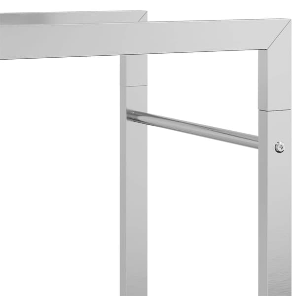 vidaXL Vedställ 50x28x94 cm rostfritt stål