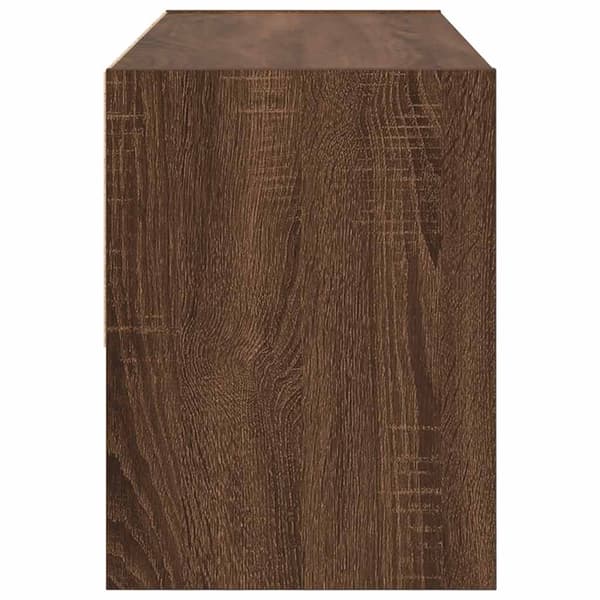 vidaXL Skostativ stablebar brun eik 89,5x30x40 cm