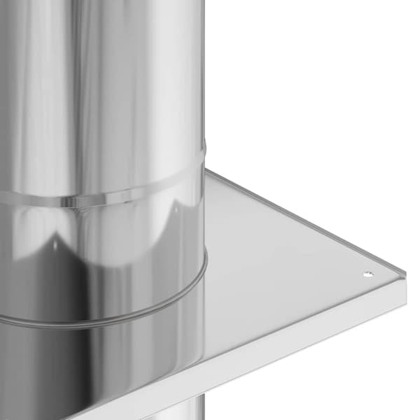 vidaXL Rörförlängning silver 25 x 25 x 82 cm Rostfritt stål