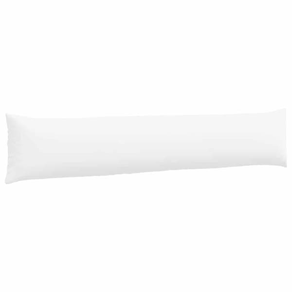 vidaXL Soffkuddar 2 st Vit 200 x 40 cm tyg