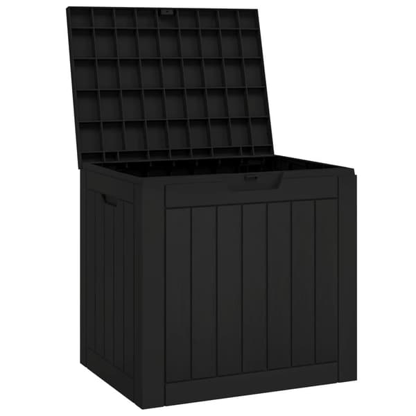 vidaXL Dynbox svart 55,5x43x53 cm polypropen