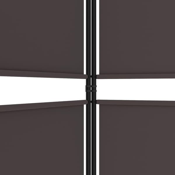 vidaXL Romdeler 6 paneler brun 300x200 cm stoff