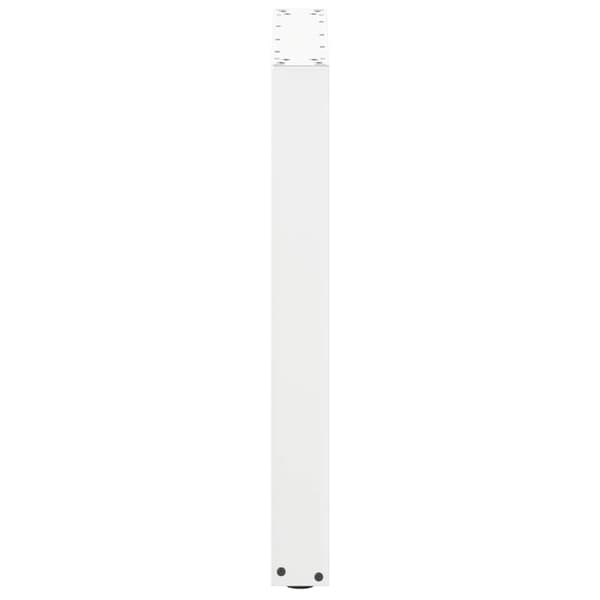 vidaXL Soffbordsben U-formade 2 st vit 60x(72-73) cm stål
