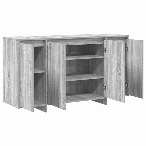 vidaXL Sideboard Grå Sonoma 135 x 41 x 75 cm Konstruerat trä