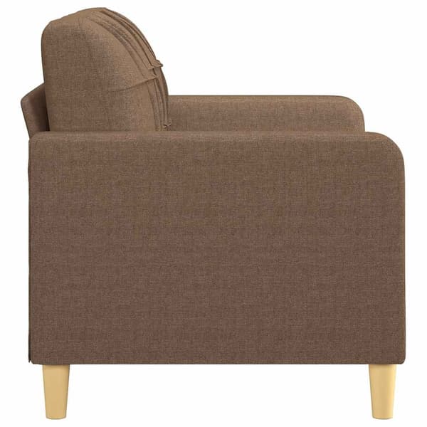vidaXL 2-sitssoffa brun 120 cm tyg