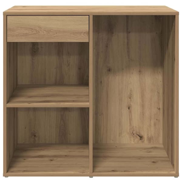 vidaXL Sminkeskap artisan eik 80x40x75 cm konstruert tre