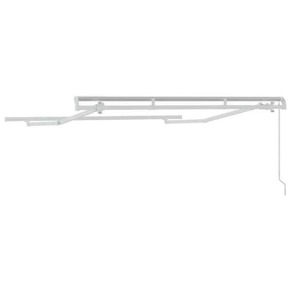 vidaXL Markiseramme Hvit 2,5 x 2 m Metall