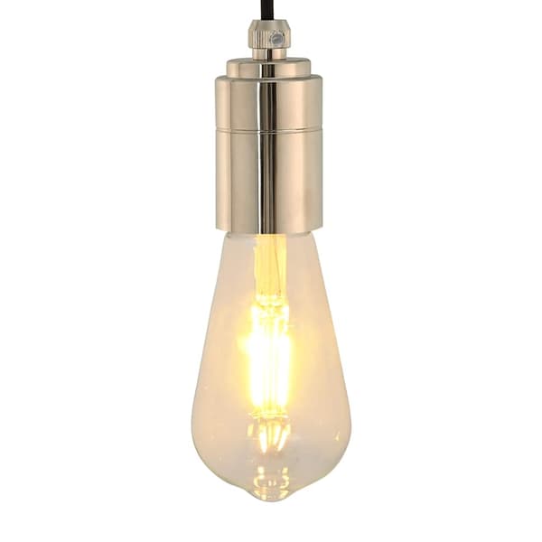 vidaXL Lampeholdere 2 stk satin nikkel E27