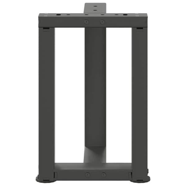 vidaXL Soffbordsben T-formade 2 st antracit 28x25x(42-43) cm stål