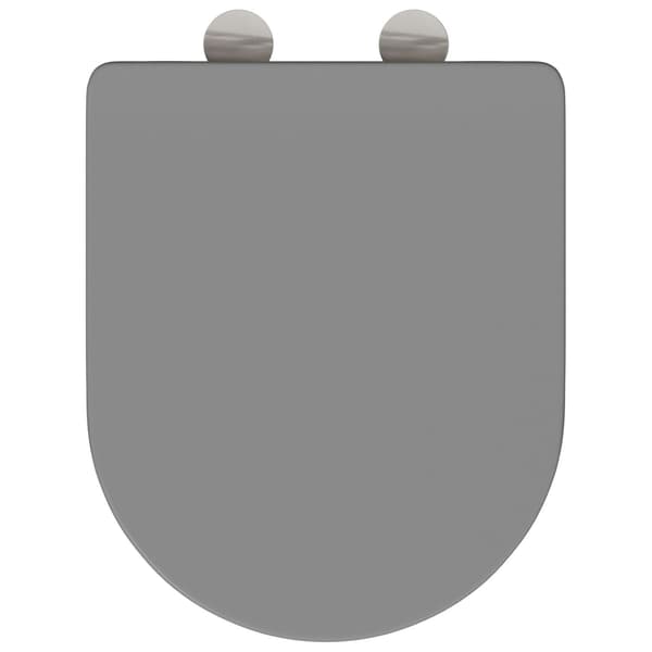 vidaXL Toalettsete Grå 47 x 36 x 3,4 cm Duroplast