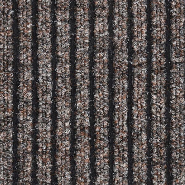 vidaXL Dørmatte stripet beige 80x120 cm