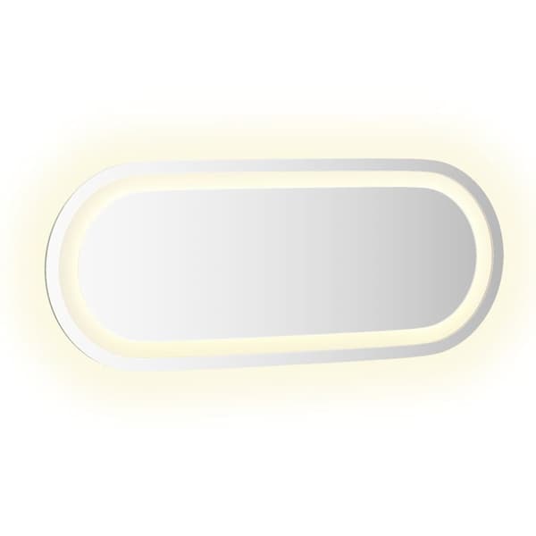 vidaXL LED-baderomsspeil 50x20 cm oval