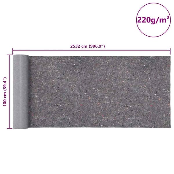 vidaXL Halkfria målardukar 2 st 2532 cm 220 g/m² grå