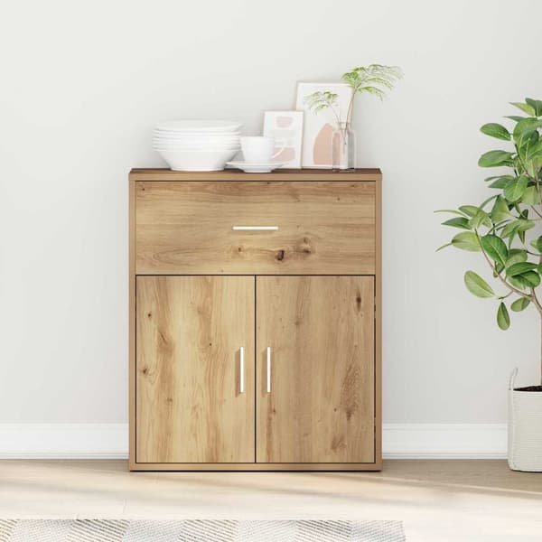 vidaXL Serviesskap Artisan Eik 60 x 31 x 70 cm Konstruert tre