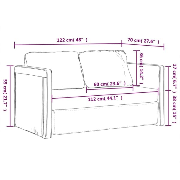 vidaXL Golvbäddsoffa 2-i-1 mörkgul 122x204x55 cm sammet