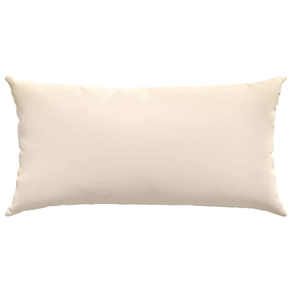 vidaXL Soffkuddar 2 st Beige 80 x 40 cm tyg