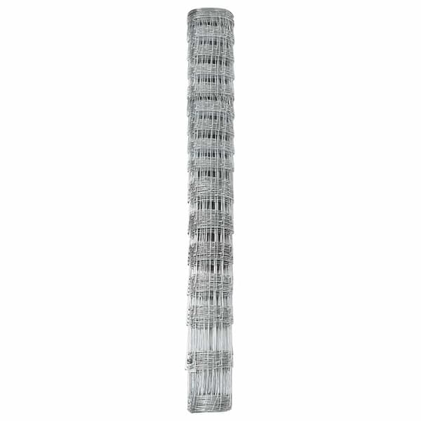 vidaXL Stängsel för åker / äng Silver 25 x 1,2 m Galvaniserat stål