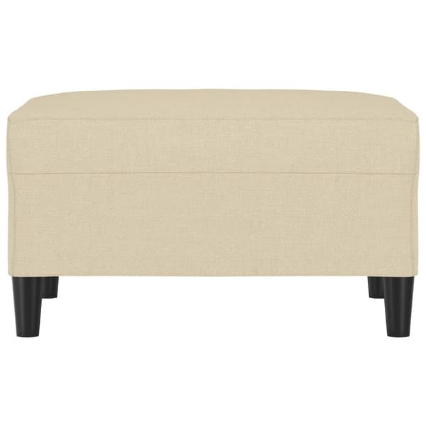 vidaXL Fotpall gräddvit 70x55x41 cm tyg