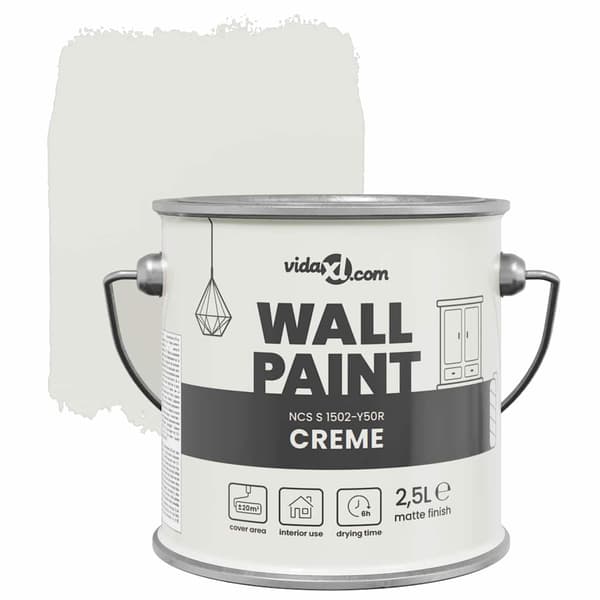 vidaXL Väggfärg Brun 2,5 L Väggprint