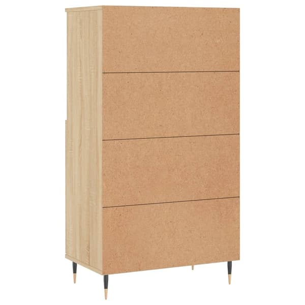 vidaXL Highboard sonoma eik 60x36x110 cm konstruert tre