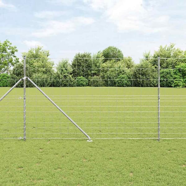 vidaXL Stängselstolpe Galvaniserad 25 x 1,5 m Stål