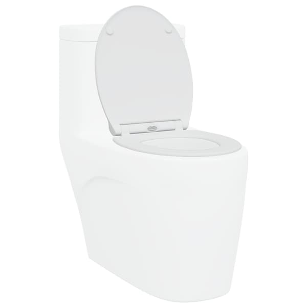 vidaXL Vit Plast Standard Toalettsits Övrig Modern Vit Toalettsits