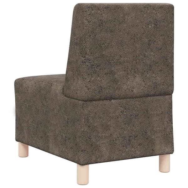 vidaXL Modulsofa utan armstöd 2 pcs Mörkgrå 55 x 74 x 82 cm