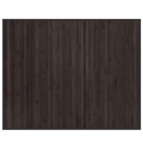 vidaXL Matta rektangulär mörkbrun 80x100 cm bambu