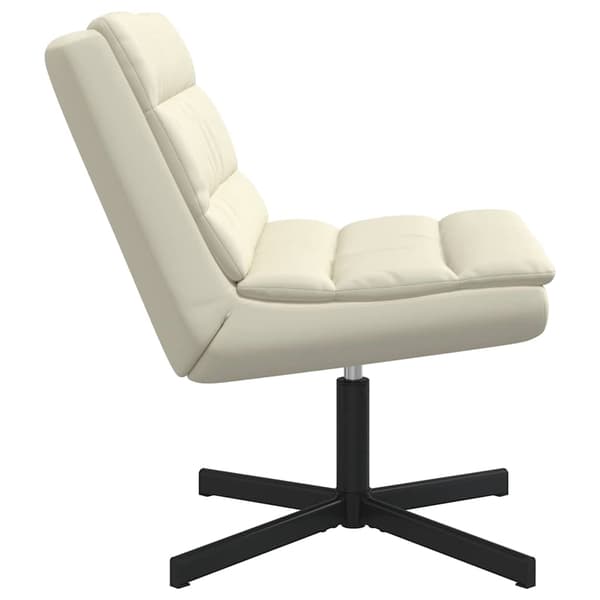 vidaXL Skrivstol Kräm 63 x 75 x 76 cm PU