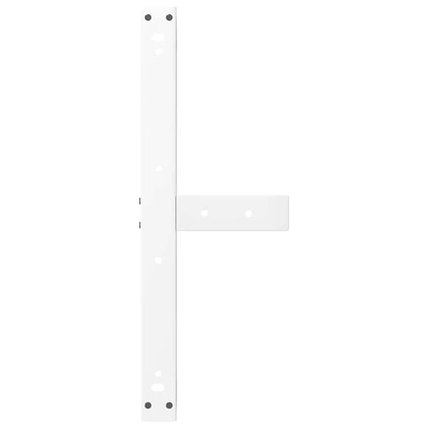 vidaXL Soffbordsben T-formade 2 st vit 60x25x(42-43) cm stål