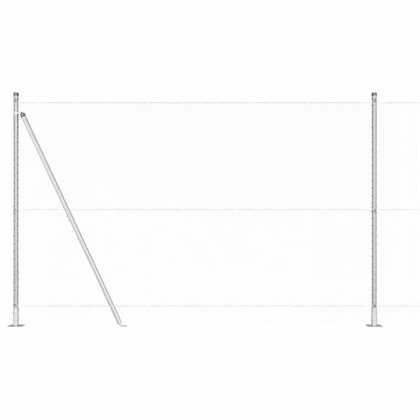 vidaXL Stängselstolpe Silver