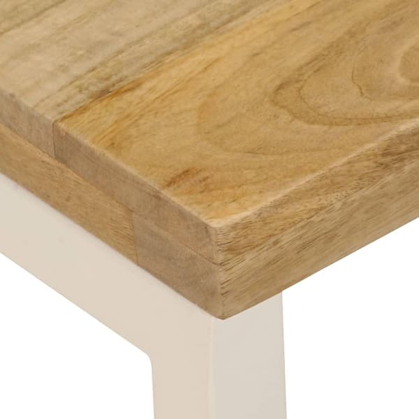 vidaXL Sofabord 100x50x35 cm heltre mango og stål change2