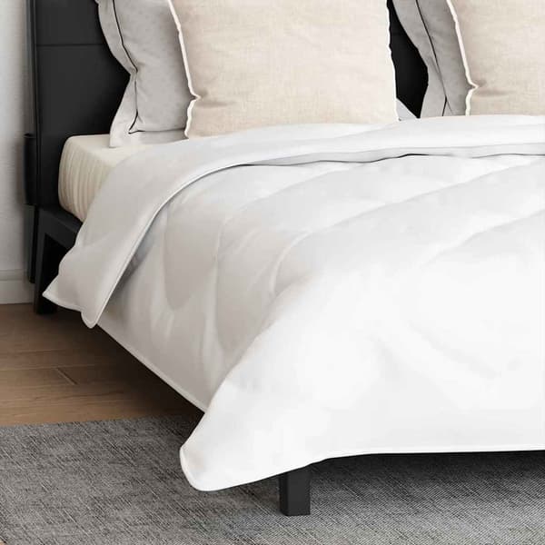 vidaXL Täcke med kudde 3 st Vit Mikrofiber