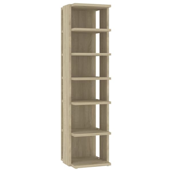 vidaXL Skoskap sonoma eik 2 stk 25x27x102 cm